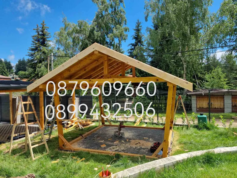 Двускатен навес – снимка 14