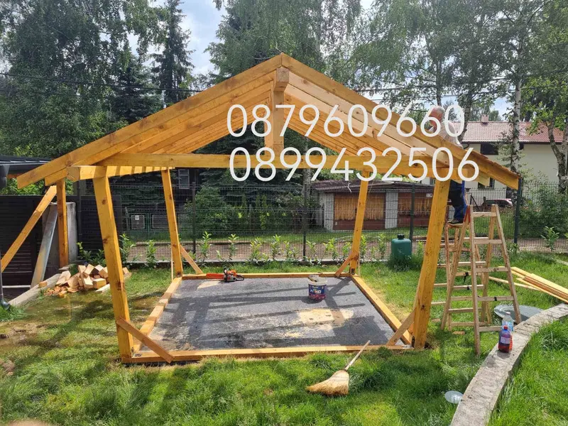 Двускатен навес – снимка 18