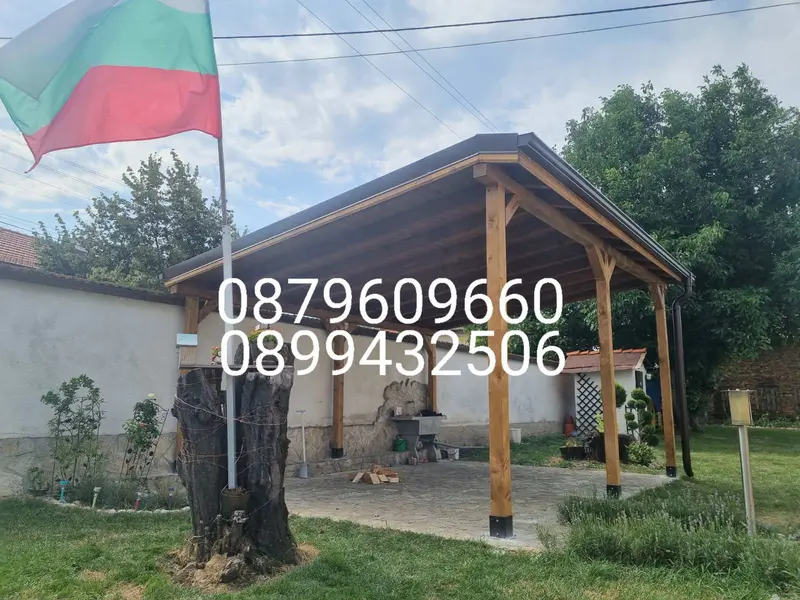 Едноскатен навес – снимка 84
